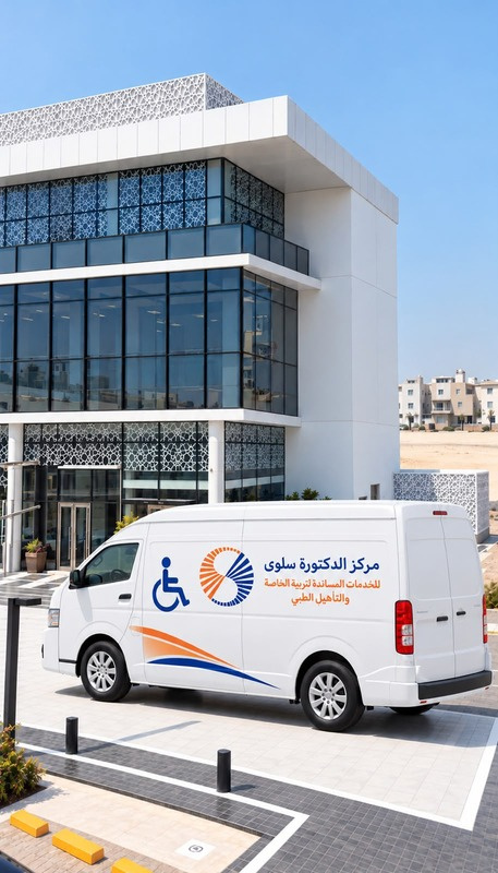 مركبة الرعاية والتأهيل المنزلي التابعة لمركز الدكتورة سلوى